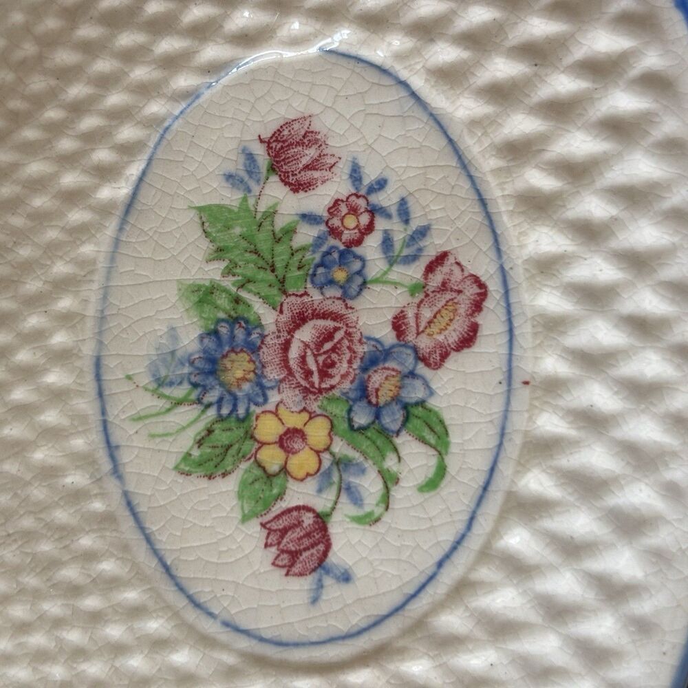 UNBRANDED Vintage Ceramic Floral 3 Section Relish Dish Tray W/Handle 8” Japan - Picture 11 of 15